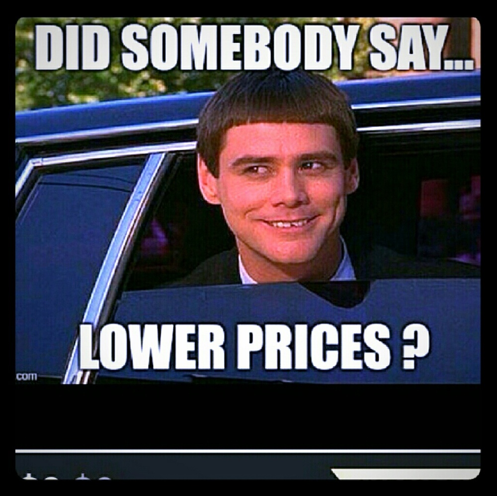 Lower prices